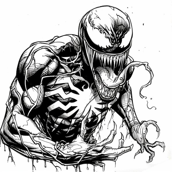 Tăng cường khả năng sáng tạo với tranh Venom dành riêng cho bé.