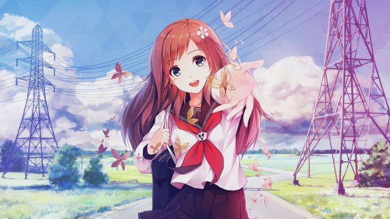 Ảnh anime học sinh nữ 10