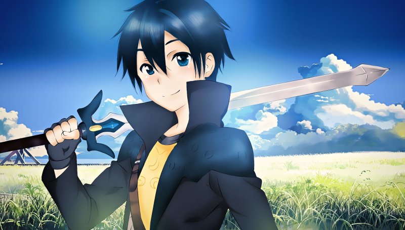 Ảnh anime Kirito cute 1