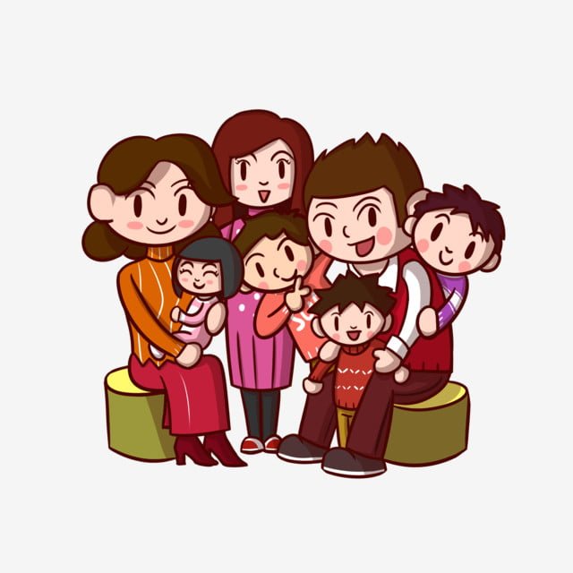 ảnh chibi hoạt hình gia đình hạnh phúc 12