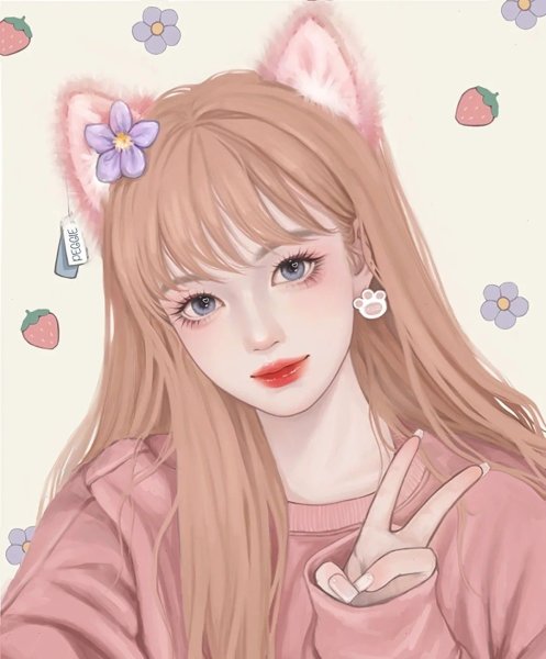 Hình ảnh avatar cá tính nữ cute 8