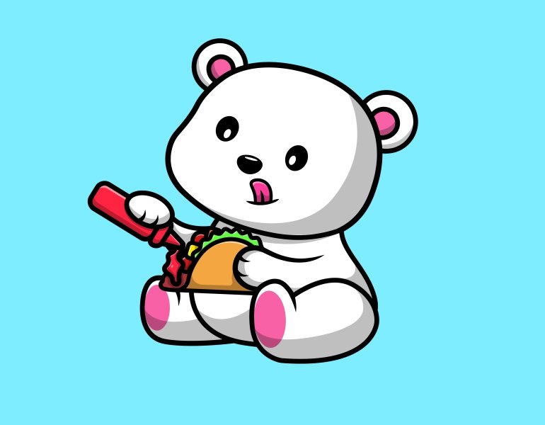  avatar gấu trắng 36