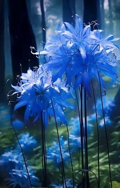 Hoa bỉ ngạn xanh 10