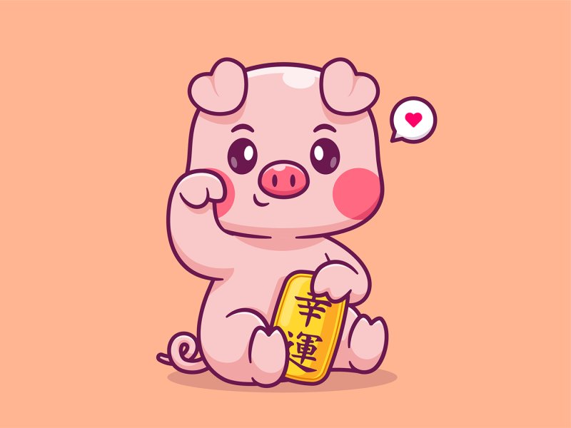 chibi avatar lợn cute 17