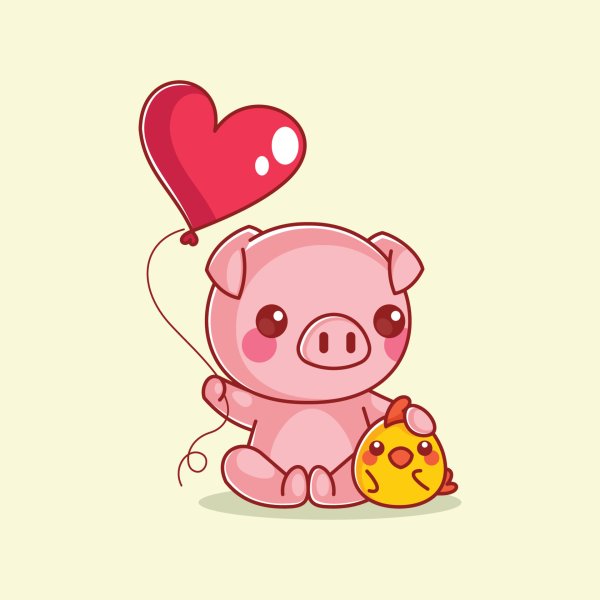 chibi avatar lợn cute 18