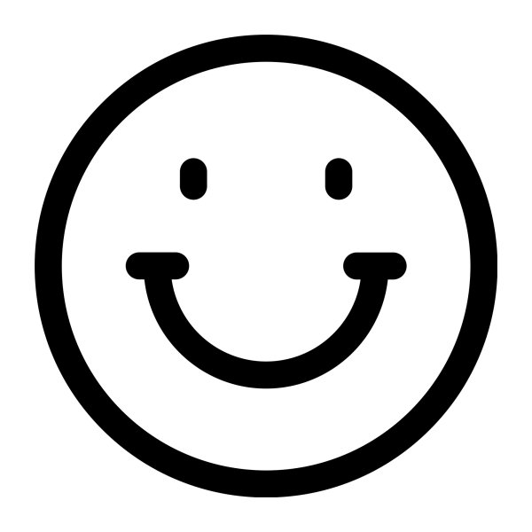 avatar hình mặt cười trắng đen 39