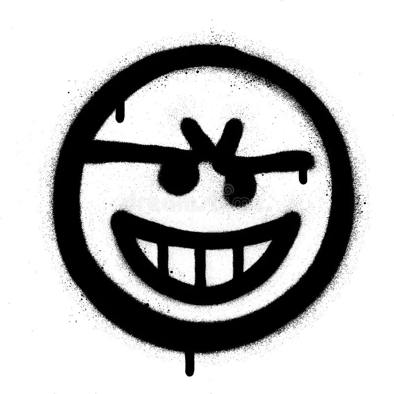 avatar hình mặt cười trắng đen 8