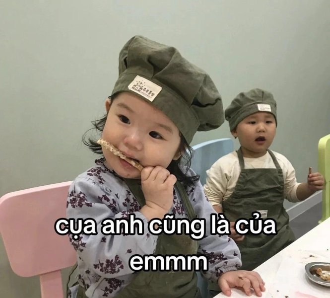 Meme ảnh em bé cute 07