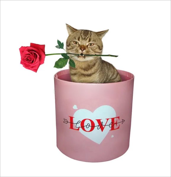 Meme mèo tặng hoa 16