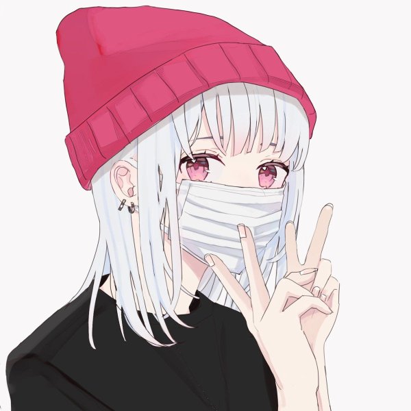 Ngầu cartoon girl cute avatar che mặt anime 6