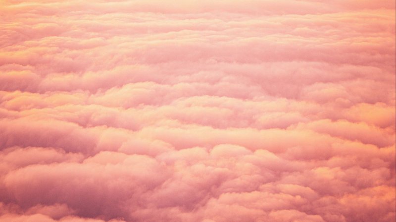 Phong cảnh đám mây màu hồng lãng mạn 7