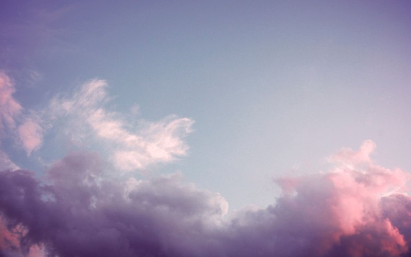 Phong cảnh đám mây màu hồng lãng mạn 9