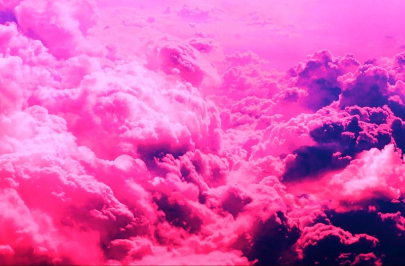 Phong cảnh đám mây màu hồng lãng mạn 15
