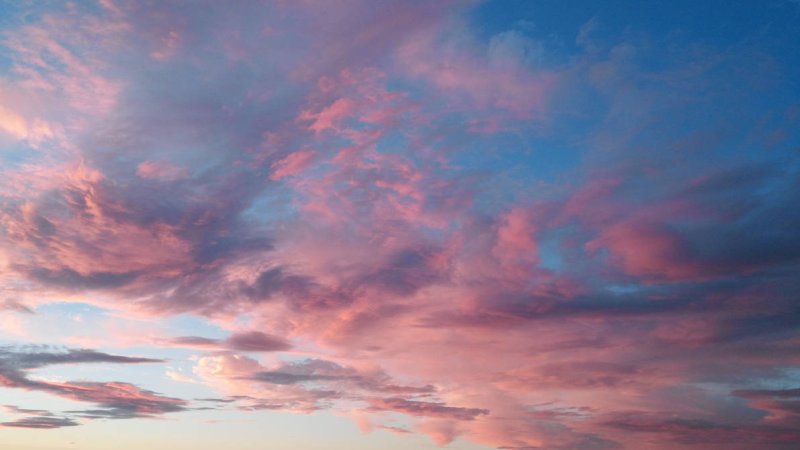 Phong cảnh đám mây màu hồng lãng mạn 23