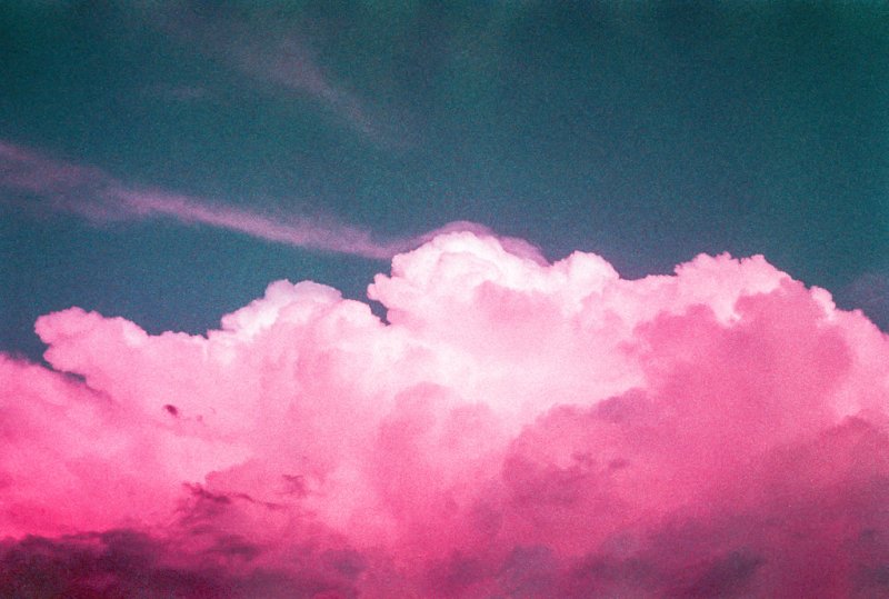 Phong cảnh đám mây màu hồng lãng mạn 27