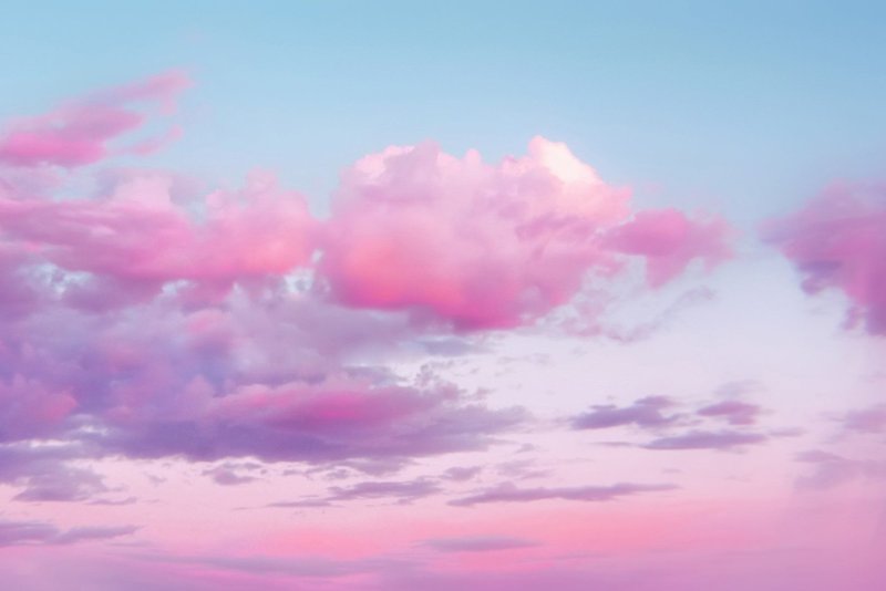 Phong cảnh đám mây màu hồng lãng mạn 36