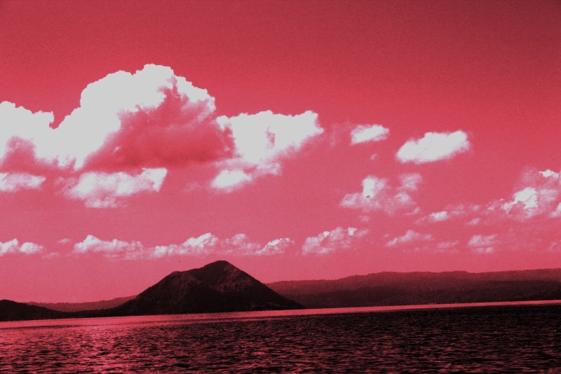 Phong cảnh đám mây màu hồng lãng mạn 42