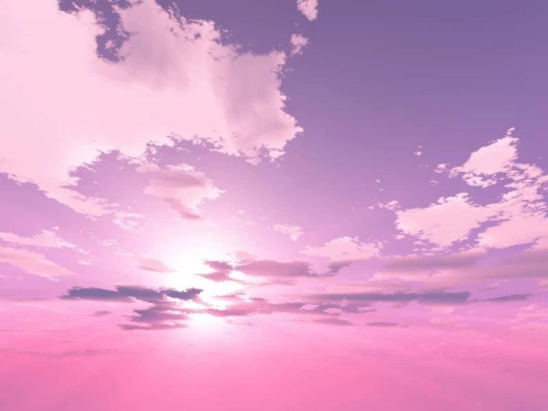 Phong cảnh đám mây màu hồng lãng mạn 43
