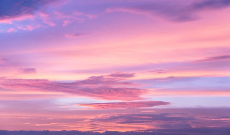 Phong cảnh đám mây màu hồng lãng mạn 44