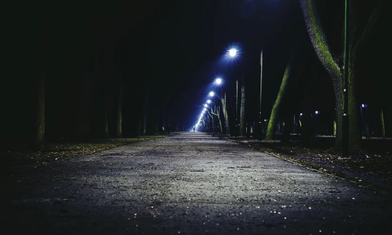 Phong cảnh đường phố sáng đèn 6