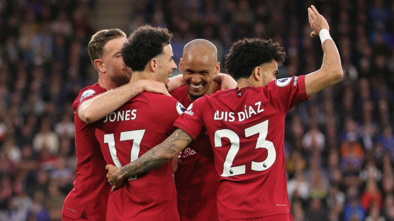 Ảnh cầu thủ Liverpool ăn mừng chiến thắng 10