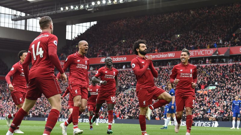 Ảnh cầu thủ Liverpool ăn mừng chiến thắng 2